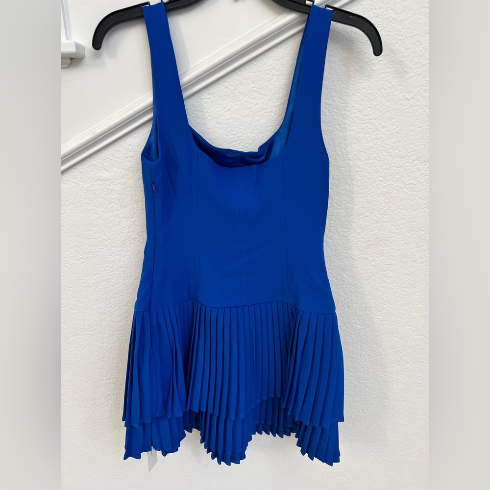 Commense Square Neck Pleated Mini Dress - image 6